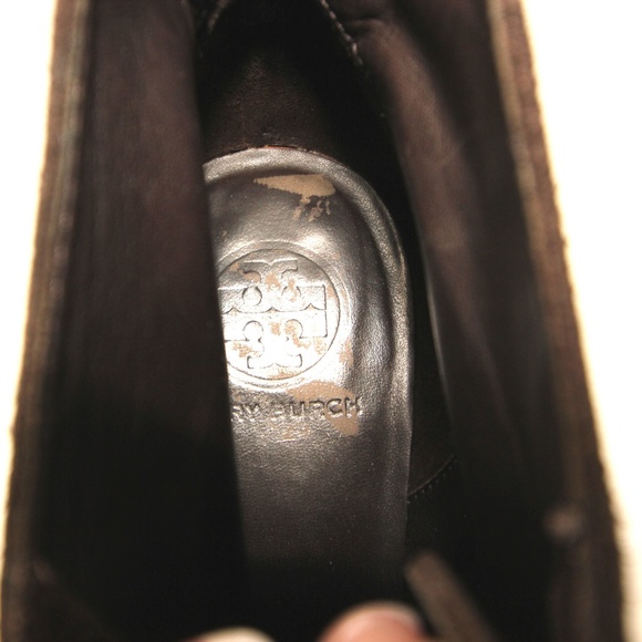 Tory Burch Ankle Suede Bootie Rubber Sole 9.5 - Picture 4 of 8